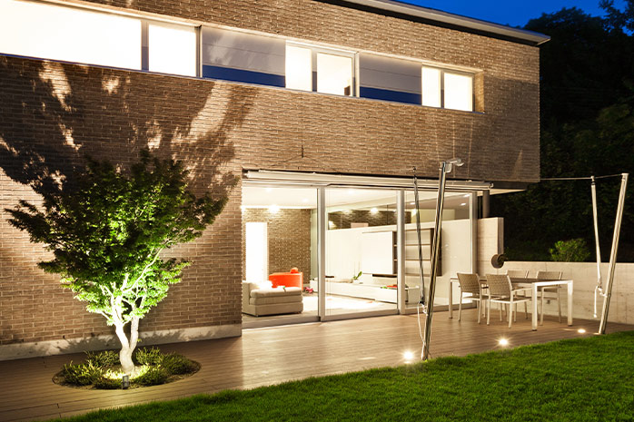 Already think about the right lighting when planning the terrace