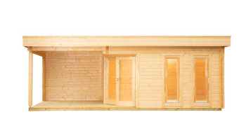 planeo sauna house de luxe Yurika 70 natural finish