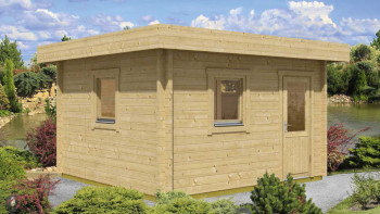 planeo sauna house de luxe Keijo 70 natural finish