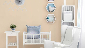 Paper wallpaper yellow modern stripes Boys & Girls 6 742