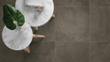 planeo DIYtile floor tiles slate - 60 x 60 x 12 cm earth brown PT