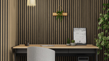 planeo acoustic panels Comfort - rustic oak 250 x 30 cm | 3mm felt backing