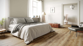 planeo click vinyl - Rigid Sandalwood Glow | integrated impact sound insulation (P37206T)