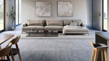 planeo click vinyl - Rigid Icy Silver Slate | integrated impact sound insulation (P97206T)