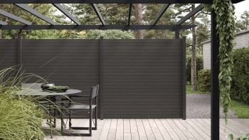 planeo 3D - garden fence anthracite grey