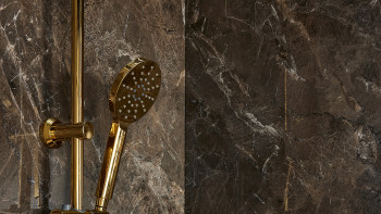 Plastic wall panelling - planeo StrongWall Gloss XL - Samba 260 x 90 cm | high gloss