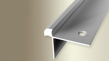 planeo stair nosing profile 2500 mm silver 478