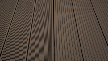 planeo TitanWood - solid plank dark brown grooved/grooved