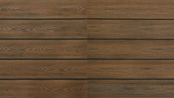 planeo WPC decking board solid thermo oak - structured/brushed